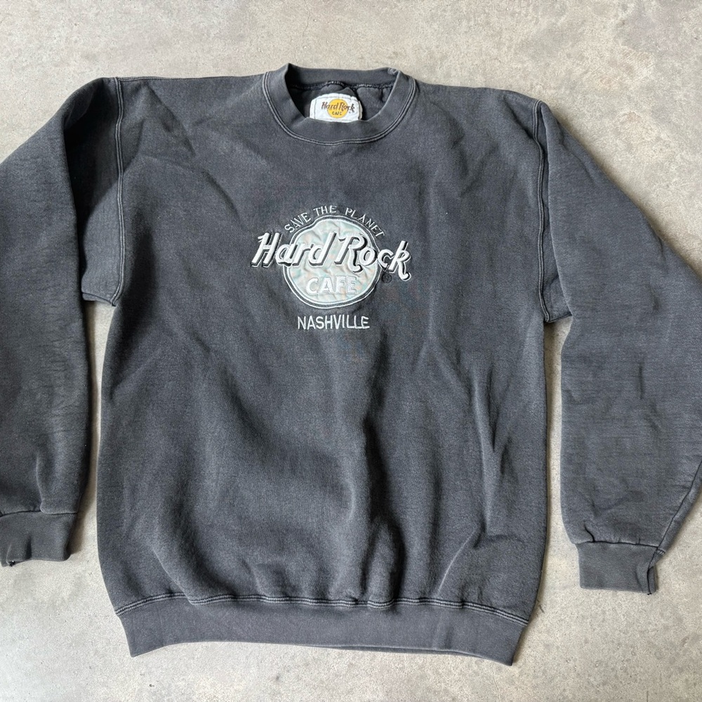 Hard Rock Cafe Charcoal Crewneck Sweater